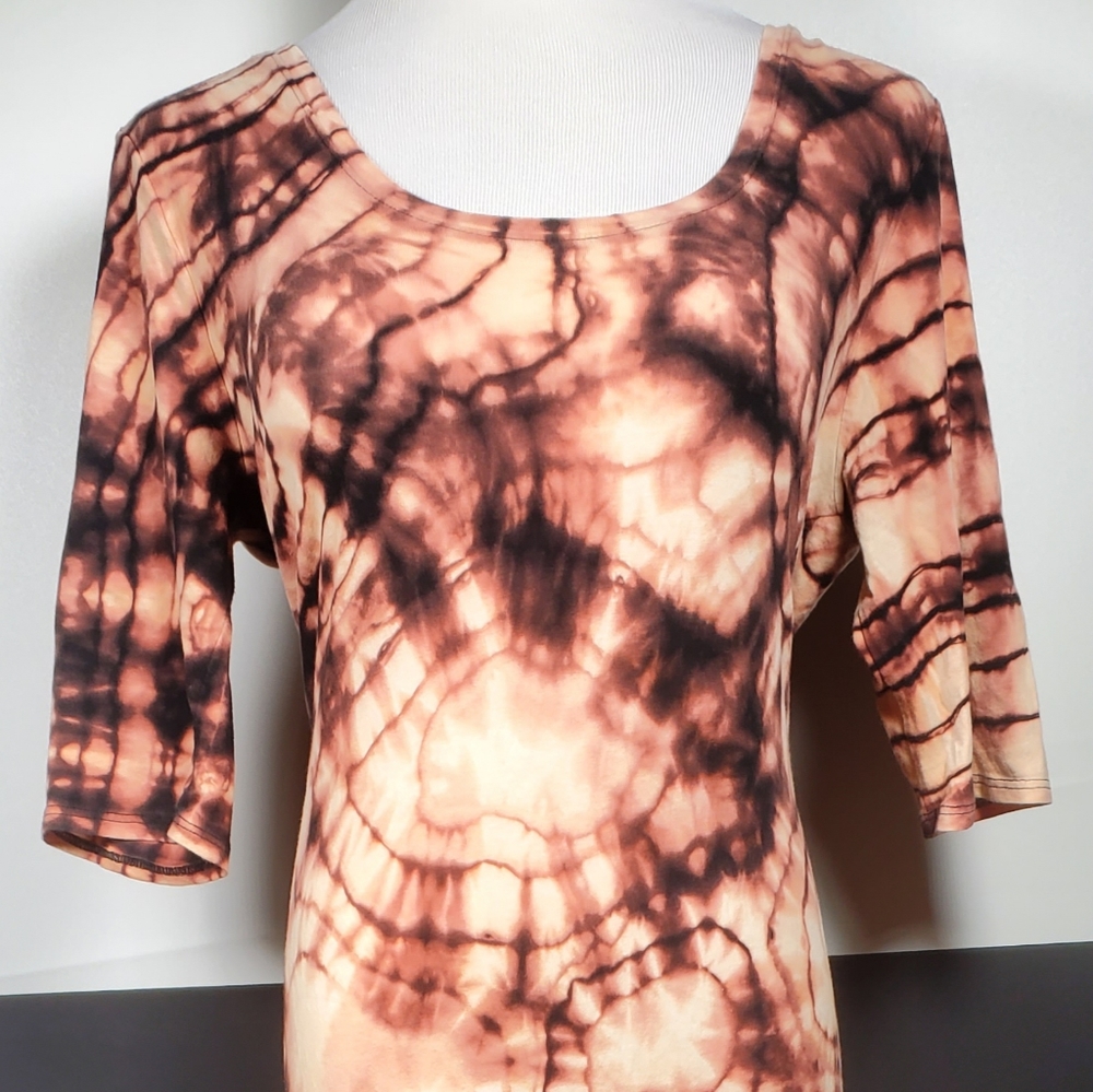 Reverse Tiedye Bodycon Dress Custom Made 3X